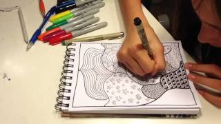 Black and White Zentangle