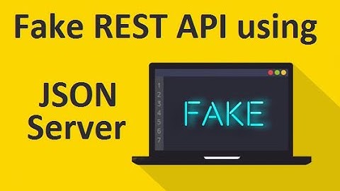 Up and running REST API using JSON Server!