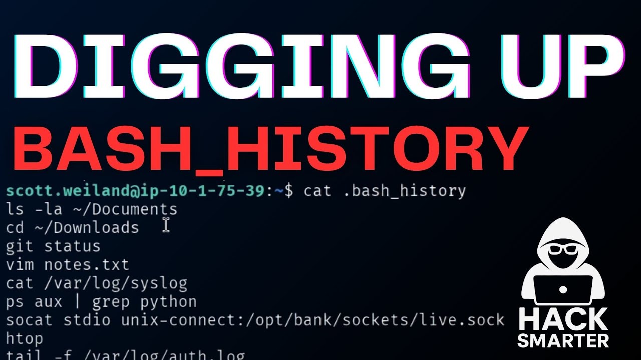 Hacking Linux: Digging Up Bash History! - (BankSmarter - Part 3) - YouTube