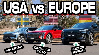 Cadillac Takes On Electric Rivals From Europe (Audi Q6 v Polestar 3 v Caddy Lyriq Comparison)