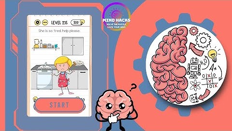 Brain Test: She is so tired. help please. | Level 235
