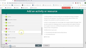SCORM on Moodle