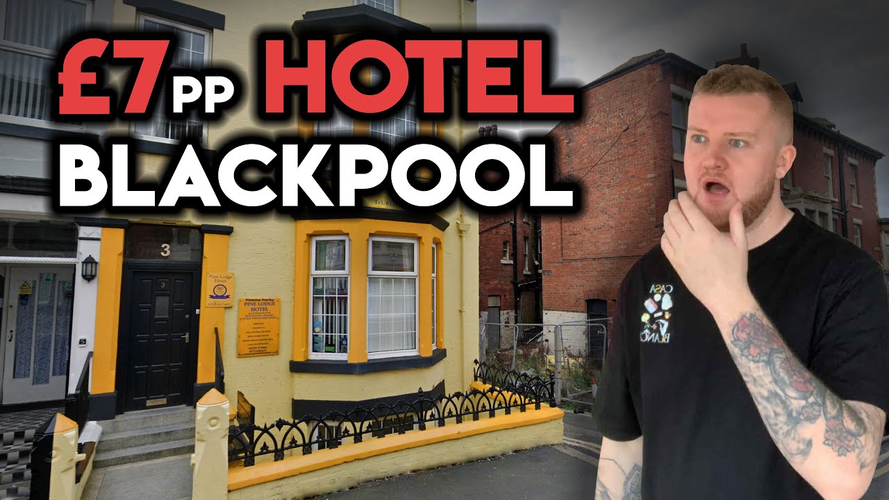 I Stay in a £7pp Hotel in Blackpool! I Was SHOCKED - Pine Lodge Hotel, Blackpool