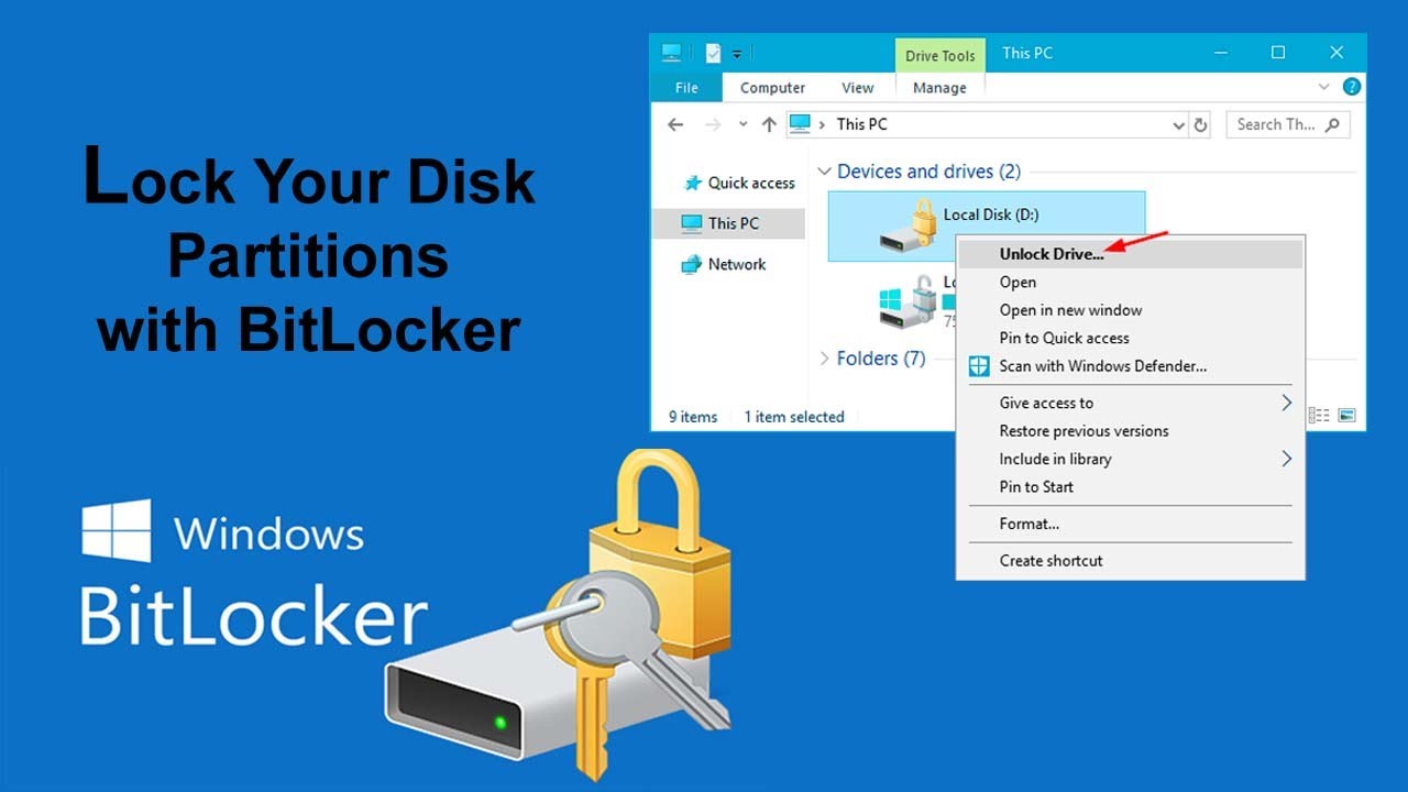 Lock and Hide Disk Partitions to Secure Your Data Lock the disk by