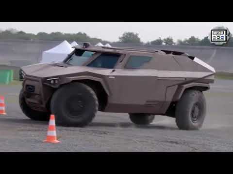 Volvo's 6.6 Tonnes Armoured Military Vehicle "Scarabee" Can Drive Sideways Like A Crab
