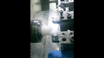 CNC turning POM #cncmachining #cncturning