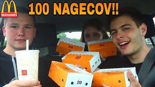 LAHKO POJEVA 100 MCNUGETSU? (100 MCDONALNDS MCNUGETS CHALLENGE) [SLO]