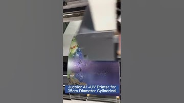 Jucolor 9012 UV printer, How to print large diameter cylindrical objects by uv digital printer