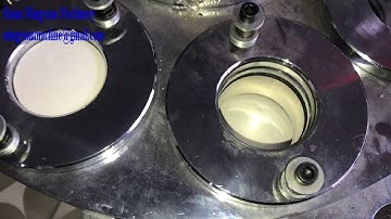 Gear Box type ultrasonic heater paper cup machine  test running double pe coated  for Vietnam client