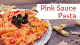 Pink Sauce Pasta | Easy To Make Italian Pasta with Indian Twist | Mixed Sauce Pasta