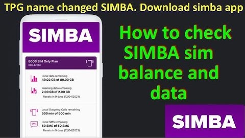 How to check Data Balance in SIMBA  | How To Check SIMBA Balance | SIMBA Sim Card