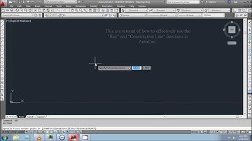 AutoCAD 2012 Tutorial Part 7: Ray and Xline Construction line (Introduction)