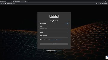 How sign up on HollaEx Pro exchange (platform utilizes the most powerful white-label exchange)