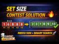 Set Size | CodeChef Starters 232 | Codechef Contest solutions