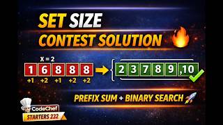 Set Size | CodeChef Starters 232  | Codechef Contest solutions