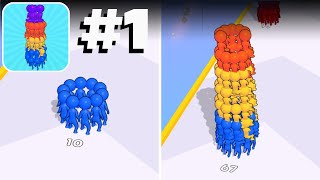 Human Tower Run - New Release - Hyper Hybrid Casual - Gameplay Walkthrough (iOS & Android) screenshot 3