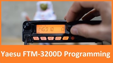Yaesu FTM-3200D Programming a Repeater Frequency Into Memory