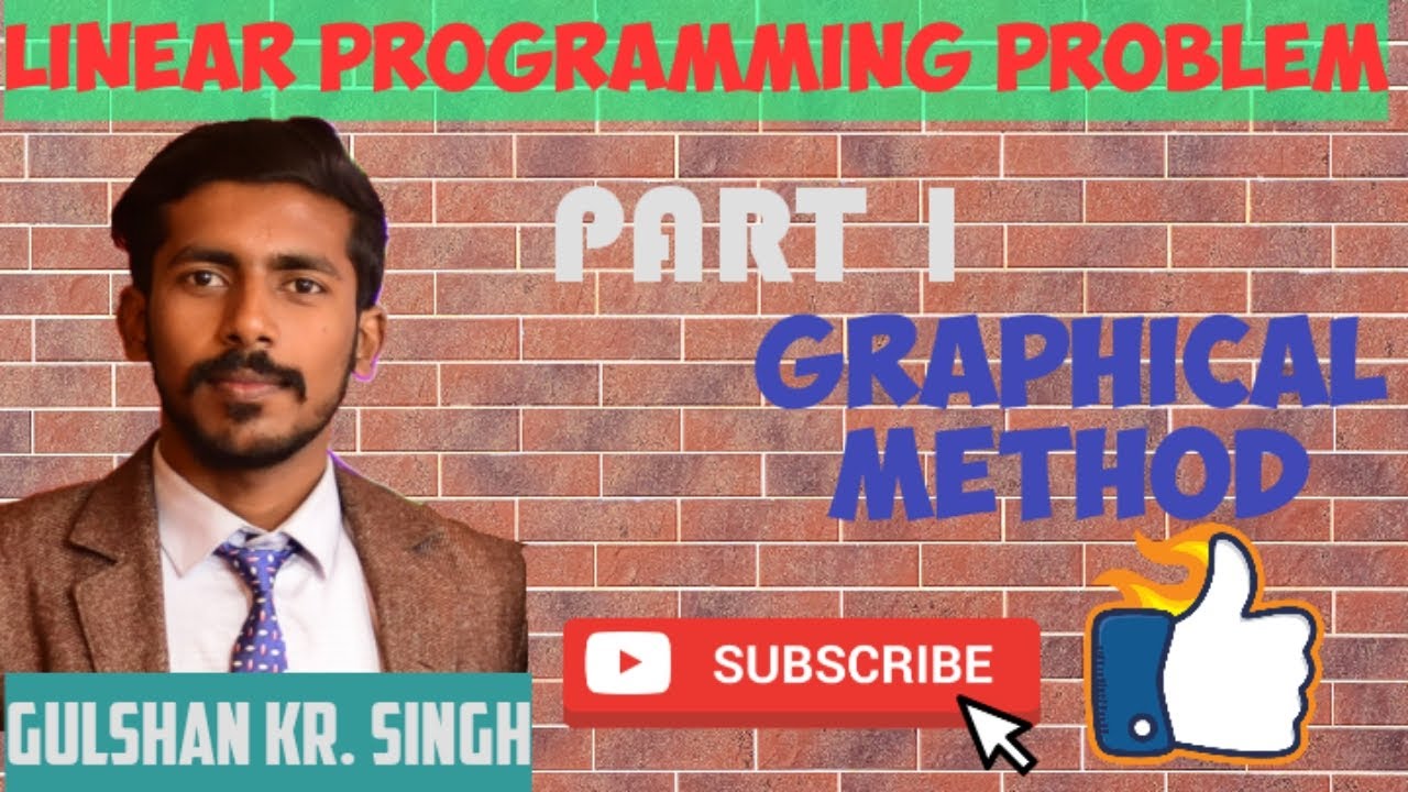 PART 1 || Linear Programming Problem | Graphical method | LPP | MBA ...