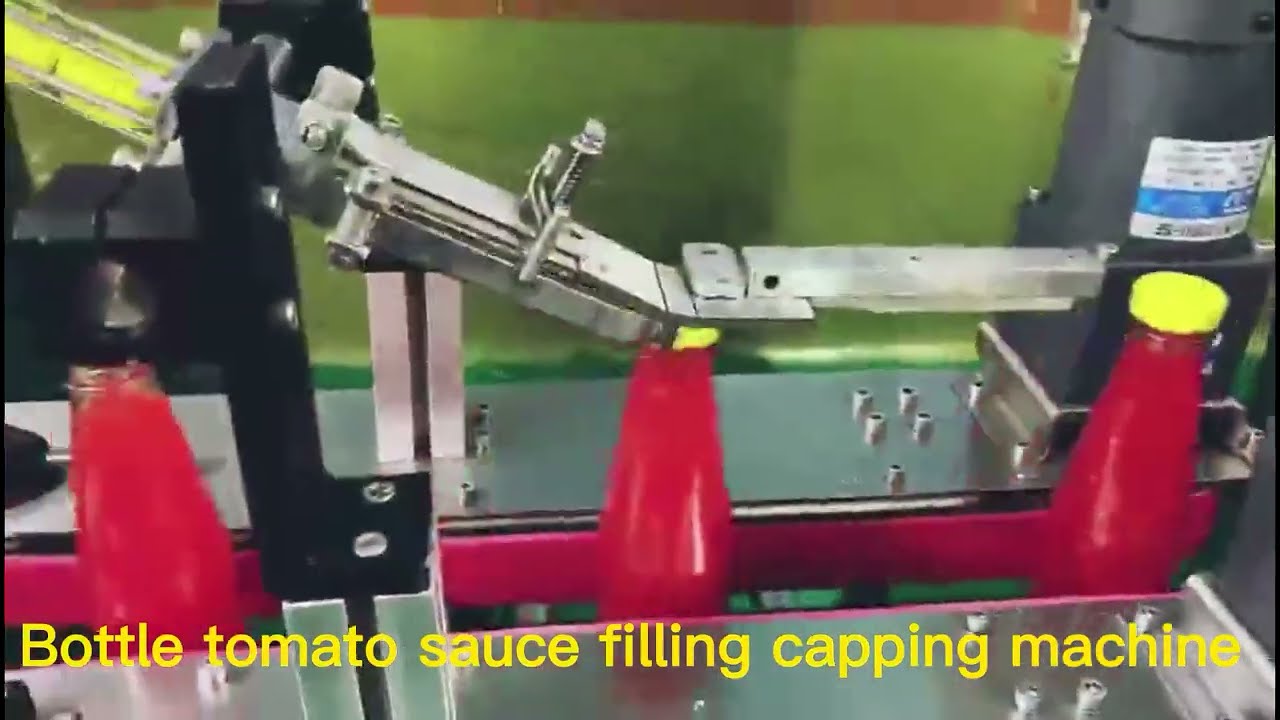 Bottle Jam Filling Capping Machine Line,Tomato Sauce Filler Capper Machine for Bottle Salad Dressing