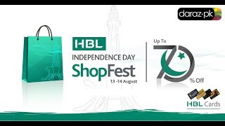 Daraz.pk HBL Independence Day ShopFest