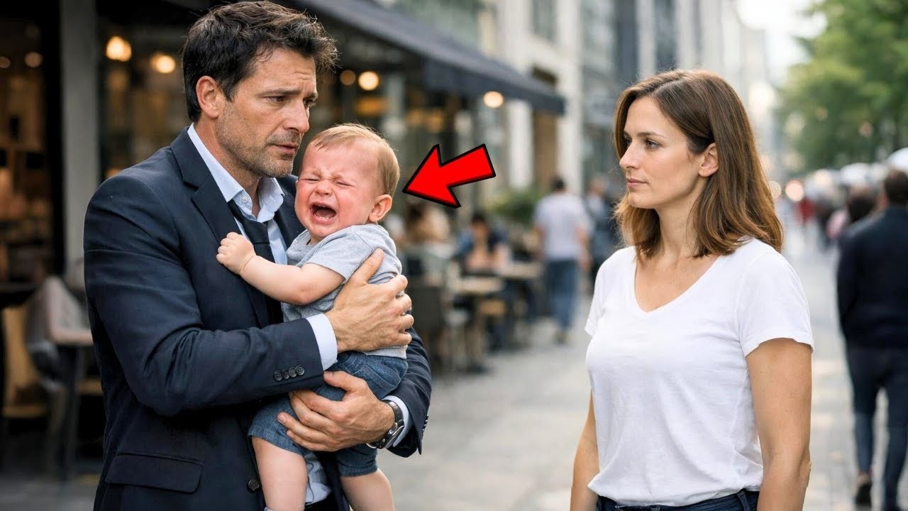 O MILIONÁRIO VIÚVO NÃO CONSEGUIA ACALMAR SEU BEBÊ… ATÉ QUE UMA ESTRANHA APARECEU, E TUDO MUDOU