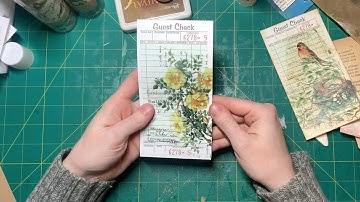 Super Easy Decorated Guest Checks for Junk Journals