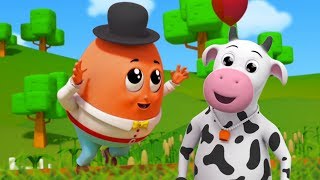 Humpty Dumpty duduk di dinding | lagu telur | puisi untuk anak-anak | Humpty Dumpty Sat On A Wall