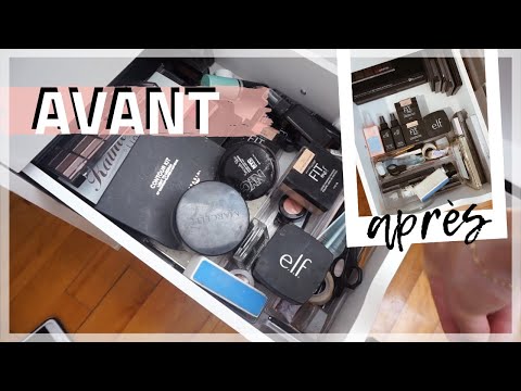 DÉSENCOMBREMENT & ORGANISATION DE MON MAQUILLAGE/PRODUITS - PARTIE 1 | Carole Anne Bilodeau