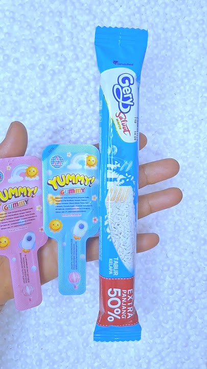 hunting lollipop candy 🍭 yummy gummy & gery saluut wafer in Styrofoam granules #reversevideo #shorts
