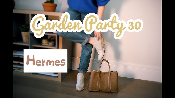 Unboxing Hermes Garden Party 30 Gris Asphalt M8 