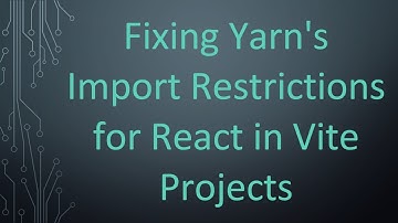 Fixing Yarn