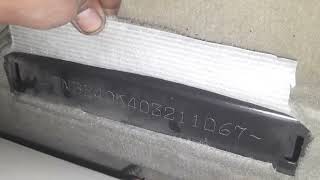 Toyota camry chassis number and engine number location in car