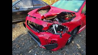 Dashcam: Deer hit 65 mph head on - Subaru STi