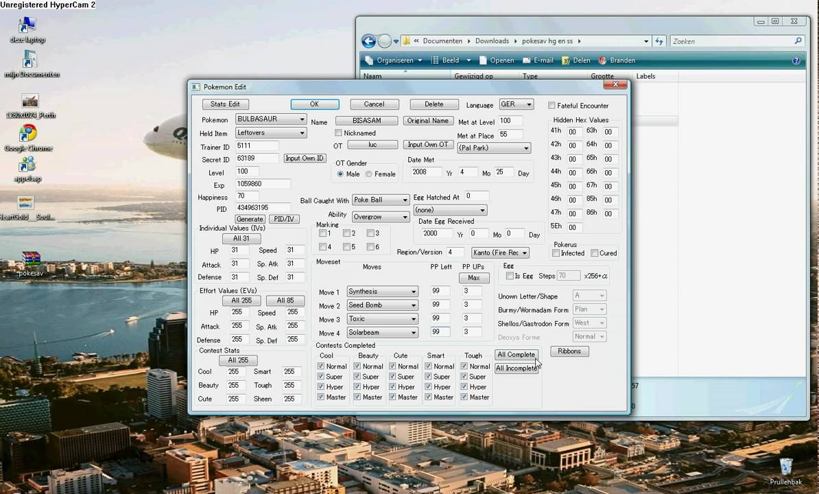 pokesav heartgold + sealsilver + platinum + diamond en pearl+ pkm