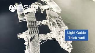 Automotive light guide thick wall plastic injection molding & injection mould & tooling made by ASM