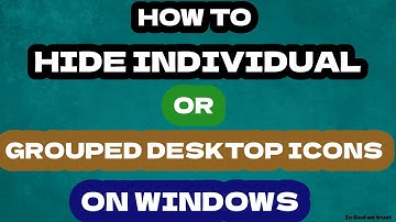 How to Show or Hide  a Specific Desktop Icon in Windows 10/8/7