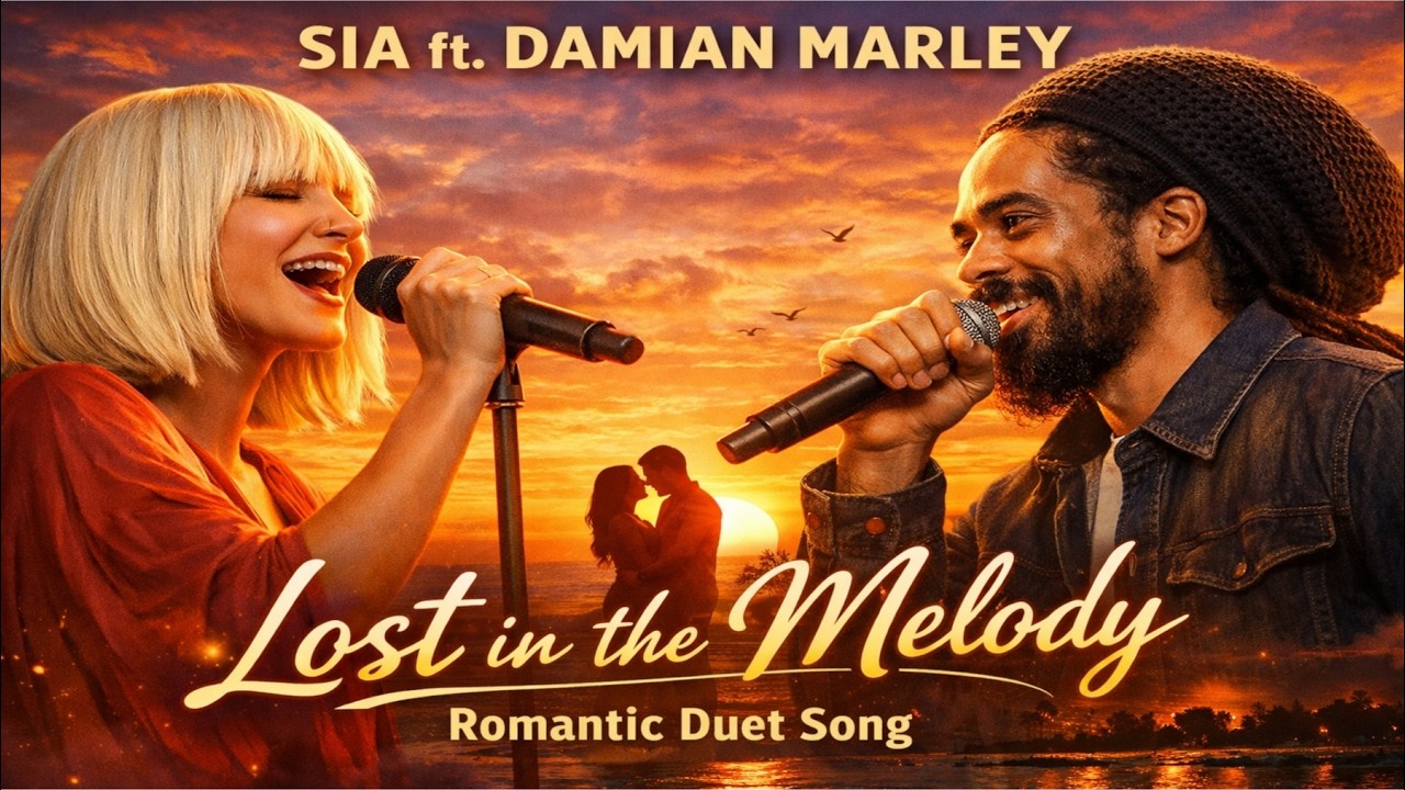 Sia ft. Damian Marley - Lost In Melody | Romantic Duet Song Music | Relaxing Headphone Music