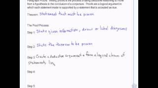 Geometry: Postulates and Paragraph proofs (midpoint)