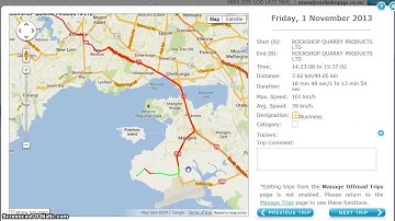 GPS LOG BOOK   How to view off road trips