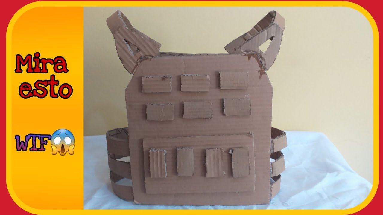 ✅COMO HACER CHALECO ANTIBALAS  de carto casero / Haz tu chaleco antibalas casero