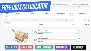 Using a Cubic Meter Calculator for Sea, Air, Road, Rail and Parcel/Courier Shipments.