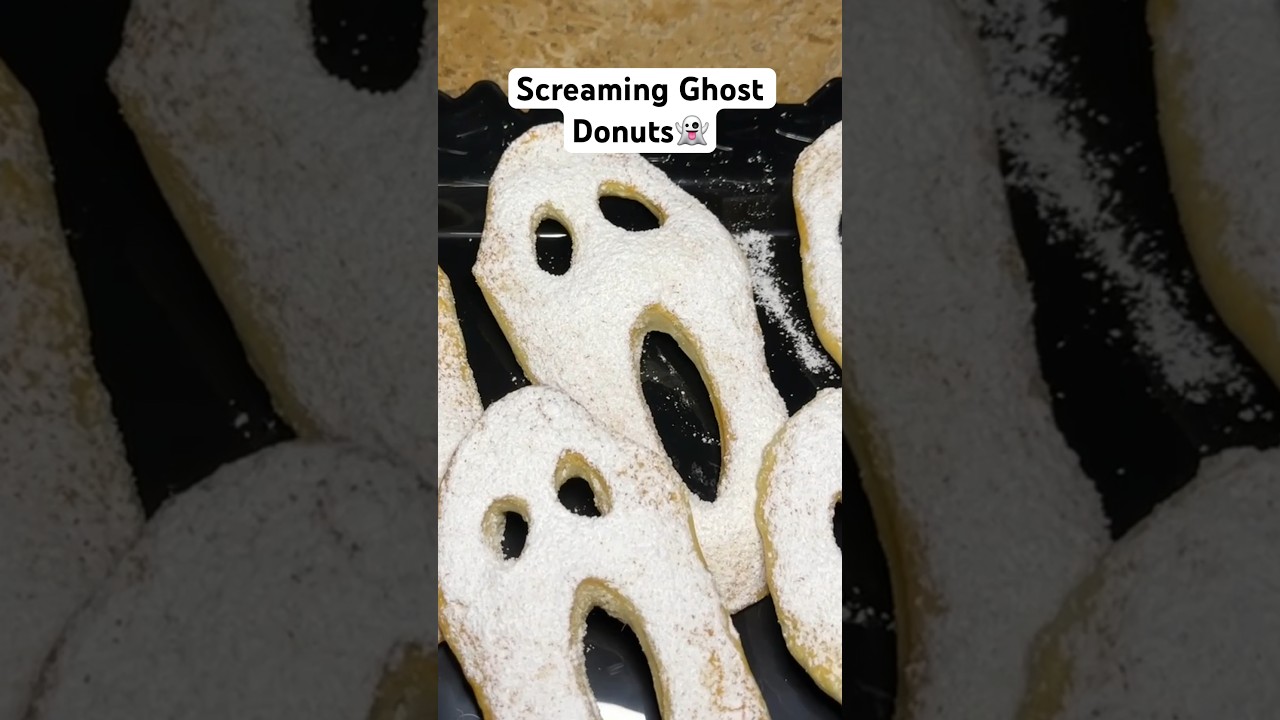 Screaming ghost donuts are perfect for Halloween! 