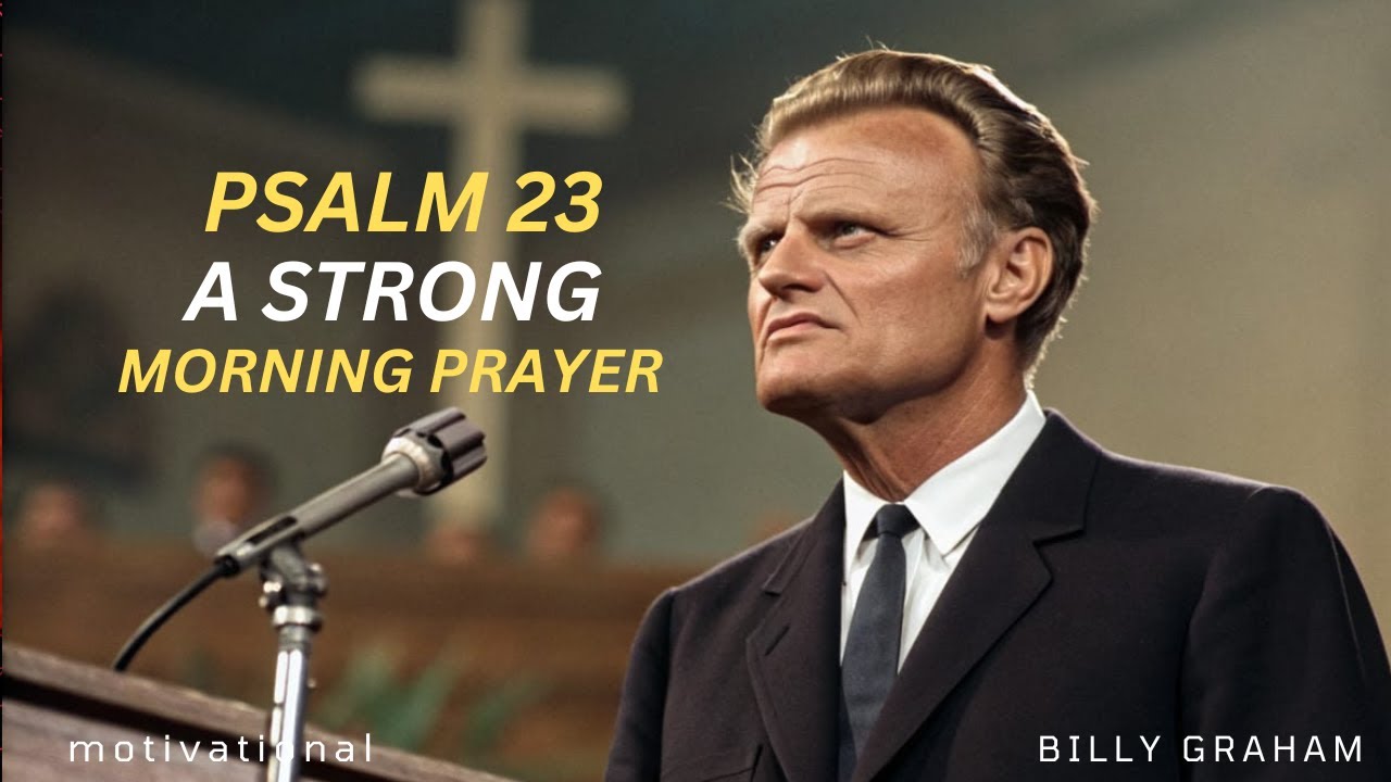 The Powerful Morning Prayer from Psalm 23 ||the best Motivation by Billy Graham
