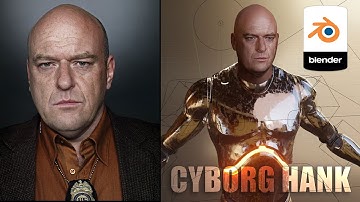 Blender 2.93.1/ Cyborg Hank / 3D /