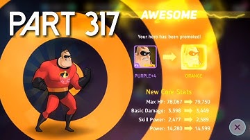Disney Heroes Battle Mode MR INCREDIBLE ORANGE PROMOTION PART 317 Gameplay Walkthrough - Android/iOS