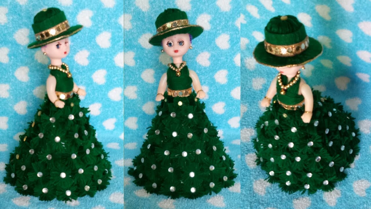 Woolen doll craft | ऊन से गुड़िया सजाने का आसान तरीका | Un ki gudiya | Art And Craft By Niraali