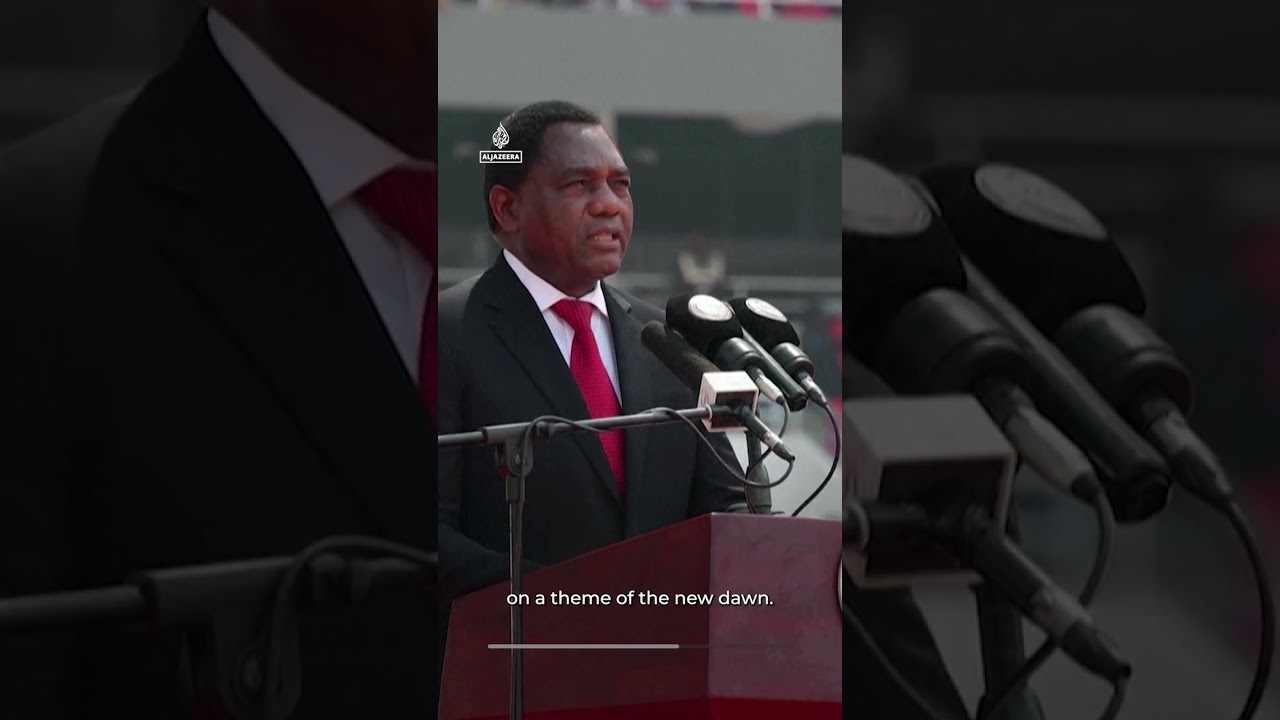 Hichilema sworn in for second term as Zambia’s president | AJ #shorts