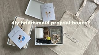 WEDDING SERIES: ep. 1 bridesmaid proposal box diy!