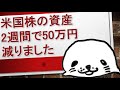 米国株の資産が2週間で50万円減りました