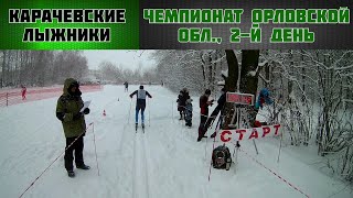 Лыжные гонки. Чемпионат Орловской обл., 2-й день. Разделка, 10км, классика. Гонка глазами участника